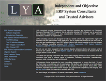 Tablet Screenshot of lyassociates.com